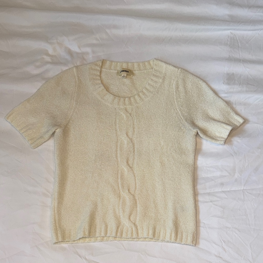 L'agence Ivory Knit Top